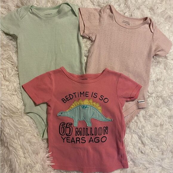 12M Baby Girl Bundle (9 Onesies, 1 Shirt)Modern Moments & Carter’s - Picture 5 of 6